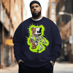 Skull Men's Plus Size Sweatshirt