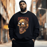 Funny Skeleton Men's Plus Size Sweatshirt