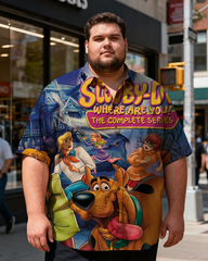 Men's Fashion Costume Funny Printing Short Sleeve Shirt