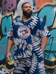Men's Generous Fit Tropical Sport & Shore Shorts Set
