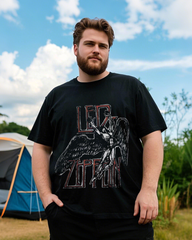 Men's Cotton Letter Print T-Shirt - Trendy Short Sleeve Tee for Spring Summer