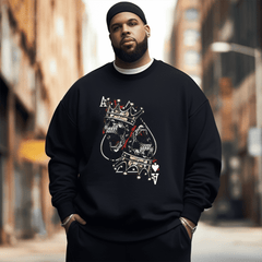 Funny Skeleton Men's Plus Size Sweatshirt