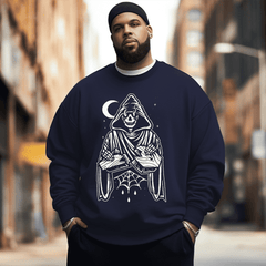 Funny Skeleton Men's Plus Size Sweatshirt