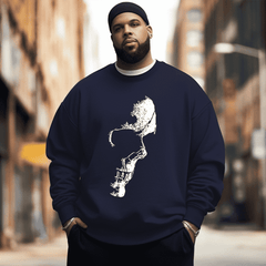 Skull Men's Plus Size Sweatshirt