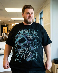 Men's Cotton Letter Print T-Shirt - Trendy Short Sleeve Tee for Spring Summer