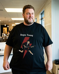 Men's Oversized Graphic T-Shirt 100% Soft Cotton Summer T-Shirt | Plus Size Casual V-Neck Top