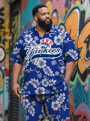Husky Men's Aloha Ocean Athletic Short-Sleeve Ensemble