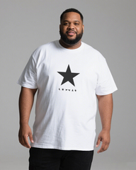 Plus Size men's Printed T-Shirt | 100% Cotton | Summer Casual Tee