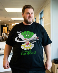 Plus Size Casual Crew Neck 100% Soft Cotton Summer T-Shirt