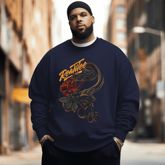 Funny Skeleton Men's Plus Size Sweatshirt