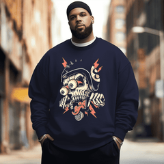 Funny Skeleton Men's Plus Size Sweatshirt