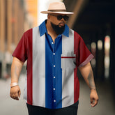 Flag Men's Classic Hawaiian Pocket Shirt