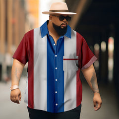 Flag Men's Classic Hawaiian Pocket Shirt