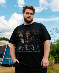 Classic Black Cotton T-Shirt for Men – Relaxed Regular Fit