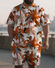 Men's Breezy Aloha Coastal Athletic Shorts Outfit