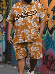 Men's Broad-Cut Tropical Sea Adventure Shorts Outfit