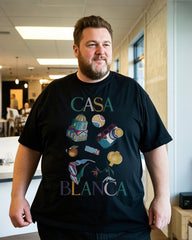 Breathable Plus Size T-Shirt - Flowy Loose Fit Cotton Top with Trendy Prints for Summer