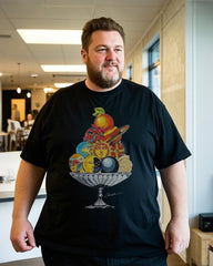 Classic Black Cotton T-Shirt for Men – Relaxed Regular Fit