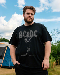 Men's Cotton Letter Print Short Sleeve T-Shirt (Spring/Summer)