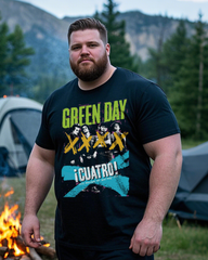 Men's Black Oversized T-Shirt – Lightweight Summer Graphic Tee, Breathable Cotton Loose Fit (Plus Size)