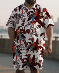 Men's Roomy Island Wave Sport Short-Sleeve Set