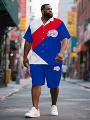Big Men's Hawaiian Themed Athletic Sea Wear Set