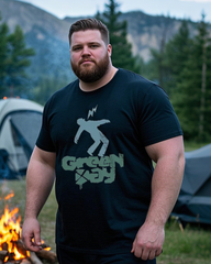 Men's Cotton Letter Print Short Sleeve T-Shirt (Spring/Summer)(纯棉字母短袖