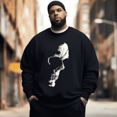 Skull Men's Plus Size Sweatshirt