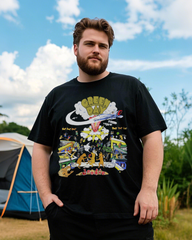 Plus Size Cotton T-Shirt Summer Casual Short Sleeve Printed Tee (100% Breathable Cotton)