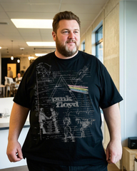 Large size summer casual comfortable printed 100% pure cotton T-shirt