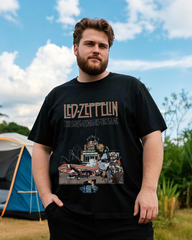 Men's Premium Cotton Embroidered Tee – Summer Casual Heavyweight Short-Sleeve T-Shirt