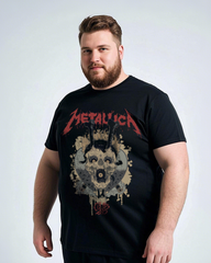 Plus-Size Men's Summer Casual Short-Sleeve Printed T-Shirt – Soft & Skin-Friendly