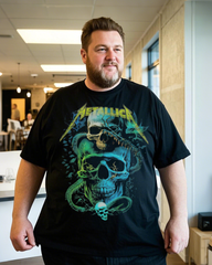 Men's Heavyweight Cotton Short Sleeve T-Shirt (Summer Loose Fit)