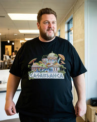 Large size summer casual comfortable printed 100% pure cotton T-shirt