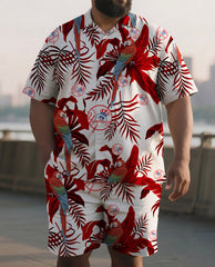 Men's Breezy Aloha Coastal Athletic Shorts Outfit