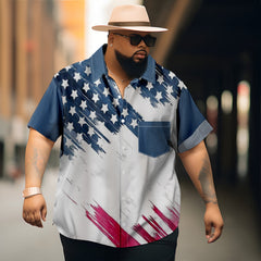 Flag Men's Classic Hawaiian Pocket Shirt