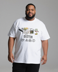 Men's Short Sleeve T-Shirt - Summer Loose Fit Heavyweight Cotton Tee