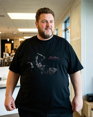 Men's Oversized Black Cotton T-Shirt – Breathable Summer Essential Tee