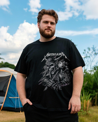 Breathable Plus Size T-Shirt - Flowy Loose Fit Cotton Top with Trendy Prints for Summer