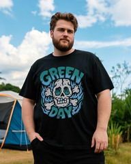 Men's Oversized Black Cotton T-Shirt – Breathable Summer Essential Tee