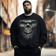 Skull Men's Plus Size Sweatshirt