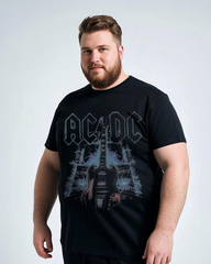 Breathable Plus Size T-Shirt - Flowy Loose Fit Cotton Top with Trendy Prints for Summer