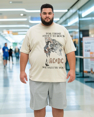 Large size summer casual comfortable printed 100% pure cotton T-shirt