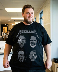 Plus Size Summer Casual Printed 100% Cotton T-Shirt