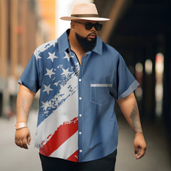 Flag Men's Classic Hawaiian Pocket Shirt