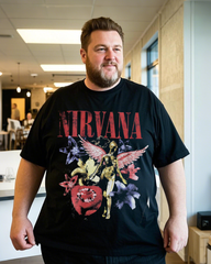 Large size summer casual comfortable printed 100% pure cotton T-shirt