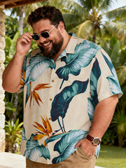 Husky Men's Beach Bar Style Short Sleeve Shirt with Pocket