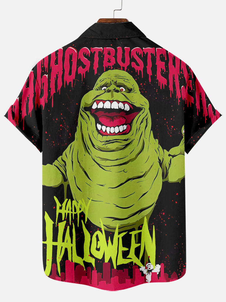 Halloween Movie Monster Graphic Men's Short Sleeve Shirt