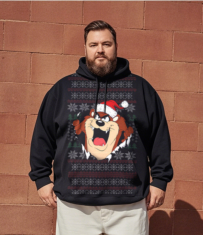 Men's Tales from The Crypt Plus Size Hoodie Christmas grinch