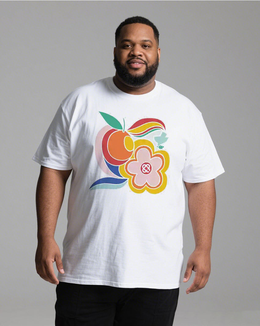 Plus-size Men's Summer Casual Short-Sleeve Printed T-Shirt – Fade-Resistant & Vibrant Designs